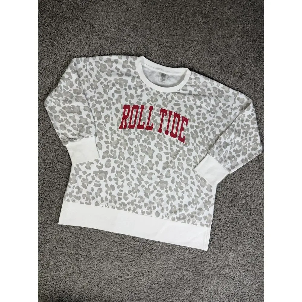 Alabama Crimson Tide Sweatshirt Womens 2XL White Football Gameday Couture